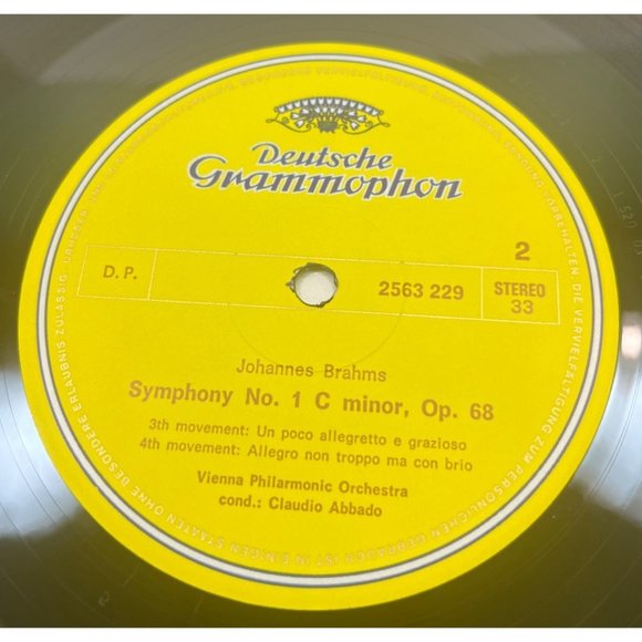 Johannes Brahms 4 Symphonies 4LP Box Set Deutsche Grammophon Vintage 33RPM - Picture 12 of 14